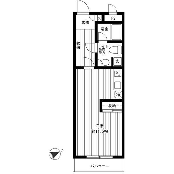レ シャンブル ヴァレの間取り