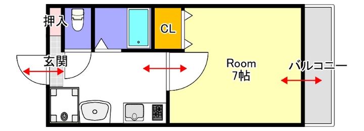 クレセント富町の間取り