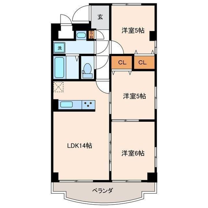 カーサ天王崎の間取り