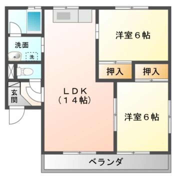 ヒルズポラールの間取り