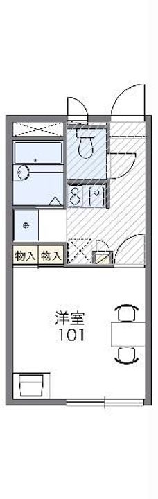 レオパレスパールリビエールIの間取り
