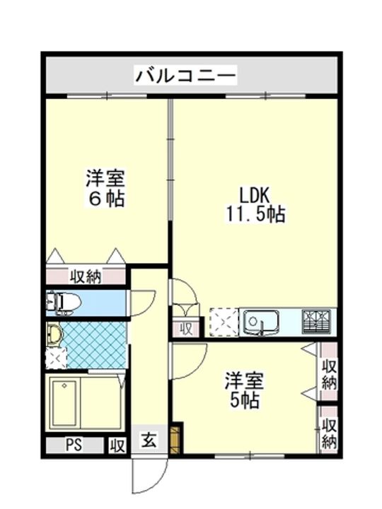 ルクールの間取り