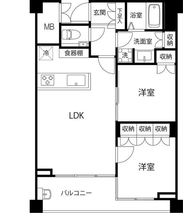 フィールド川和の間取り