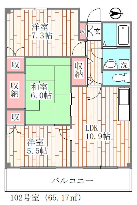 アーバンイーストの間取り