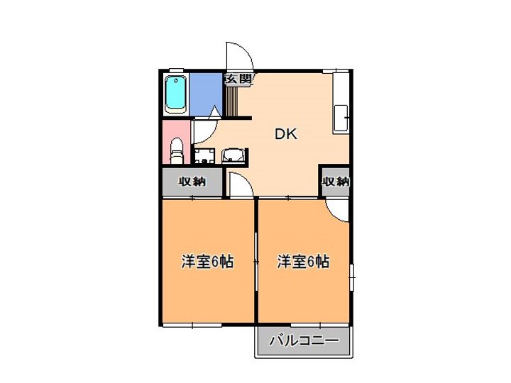 シャインハイツVの間取り