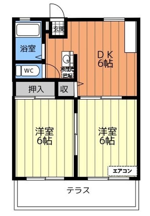 コーポ泉 Aの間取り