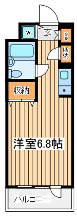 神奈川県横浜市港北区岸根町(マンション)の賃貸物件の間取り