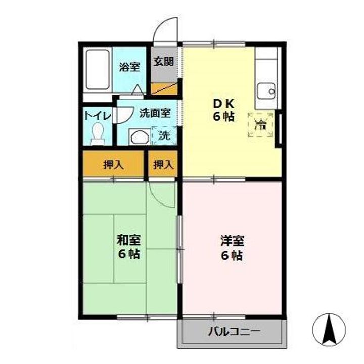 千葉県茂原市東郷(アパート)の賃貸物件の間取り