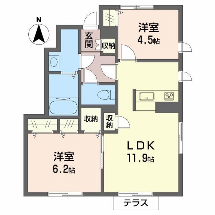 シャーメゾン上泉の間取り