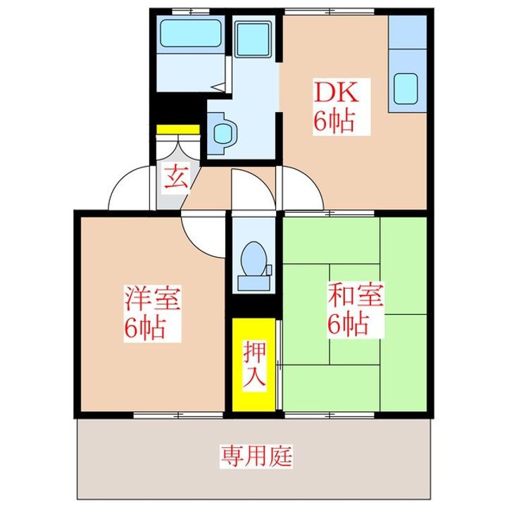 セジュールMAY B棟の間取り