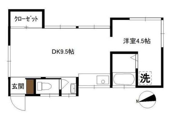 神奈川県横浜市中区本郷町3(一戸建)の賃貸物件の間取り
