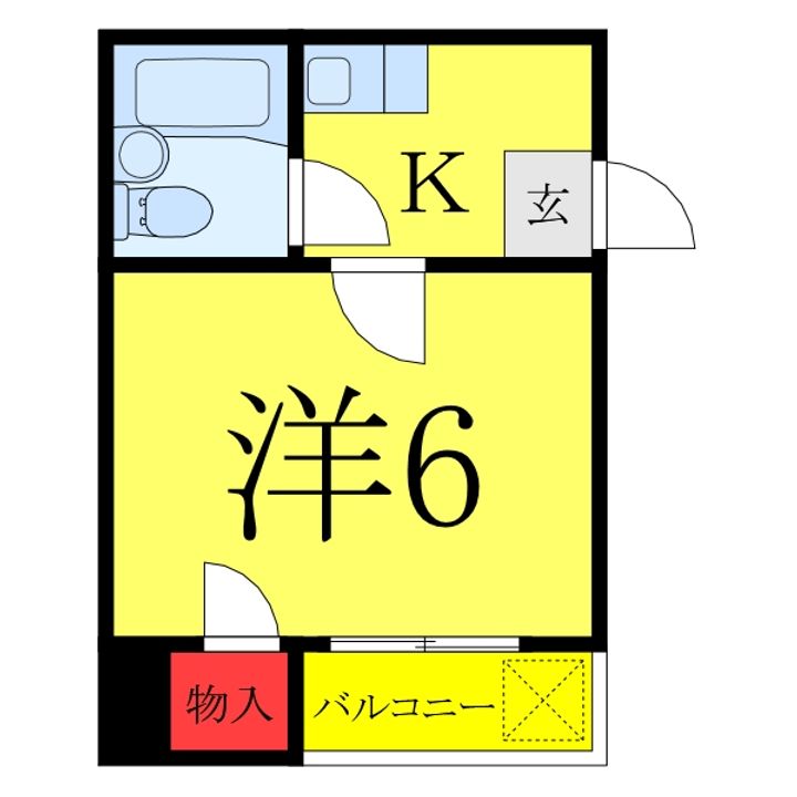 シャンテ川口の間取り