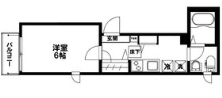 東京都渋谷区恵比寿南3(アパート)の賃貸物件の間取り