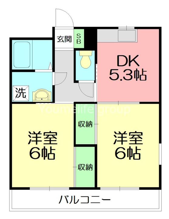 メープルハイツAの間取り