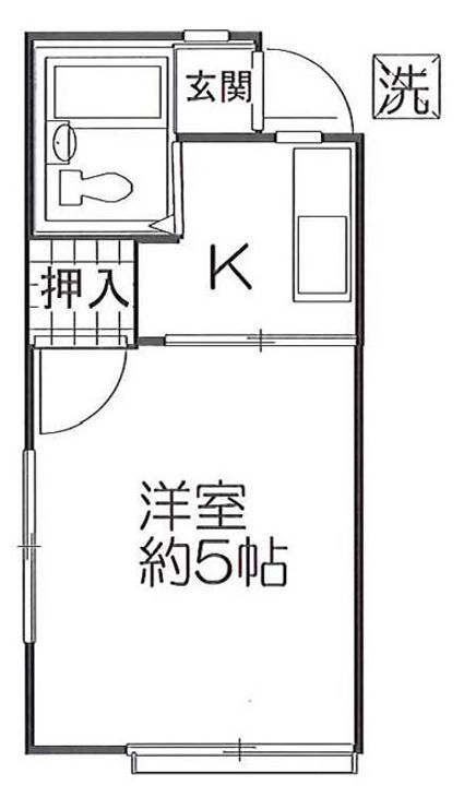 コーポ中島の間取り
