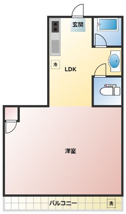 ブロックアサヒの間取り