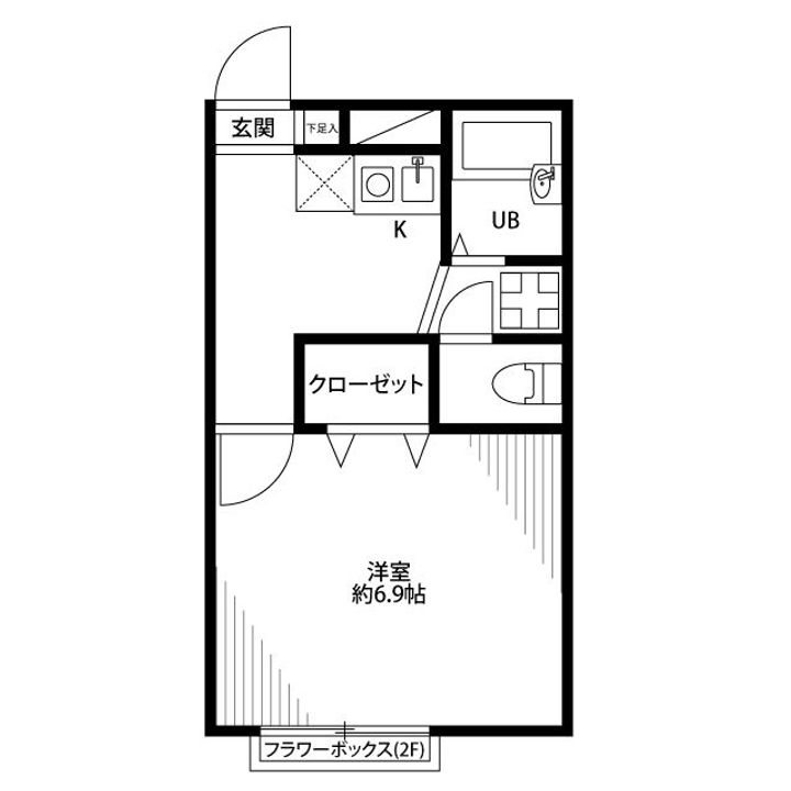 プレジール 花島公園IIの間取り
