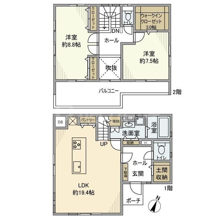 千葉県千葉市中央区弁天4(一戸建)の賃貸物件の間取り