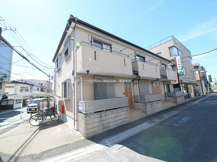 埼玉県草加市谷塚町(一戸建)の賃貸物件の外観