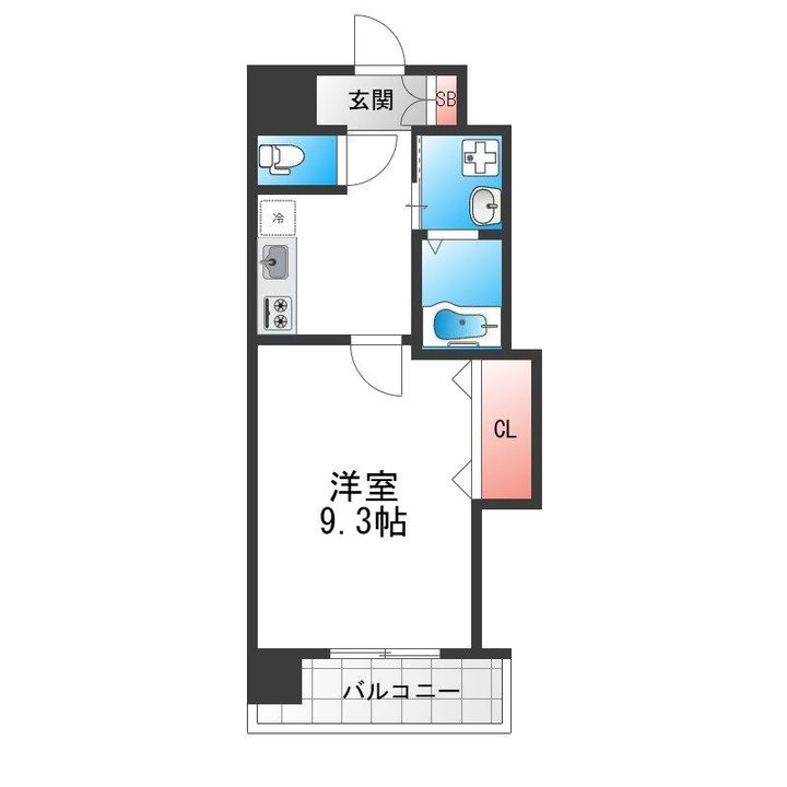 Luxe布施北Iの間取り