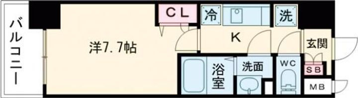 大阪府堺市西区鳳東町4(マンション)の賃貸物件の間取り