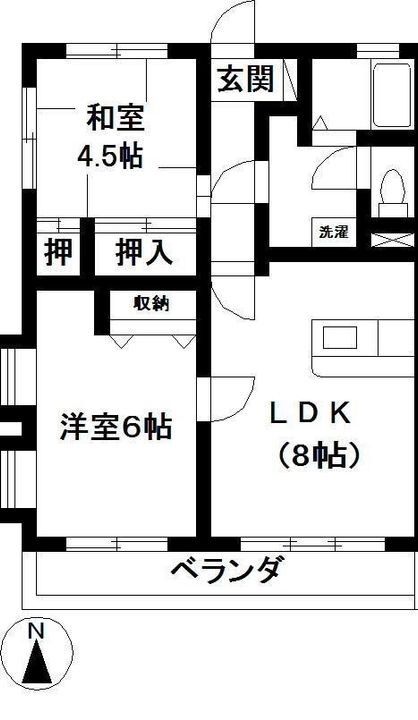 ジュネシオン小出の間取り