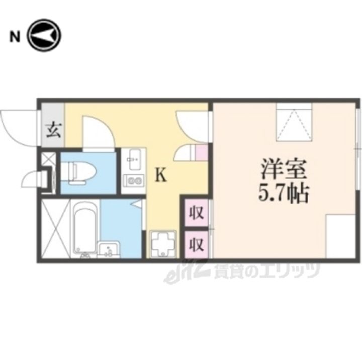 レオパレス千成1の間取り