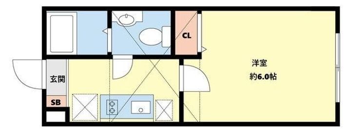 アザーレ・クオン読売ランド前壱番館の間取り