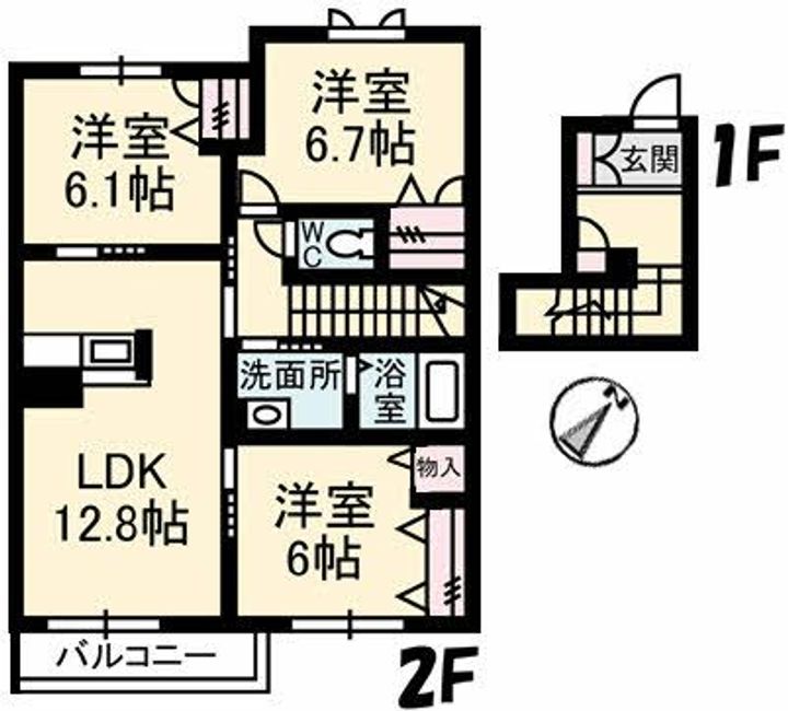 シャーメゾン ラ・フルールの間取り
