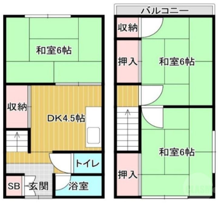 大阪府摂津市正雀2(一戸建)の賃貸物件の間取り
