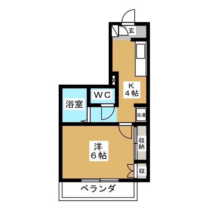 東京都八王子市大横町(マンション)の賃貸物件の間取り