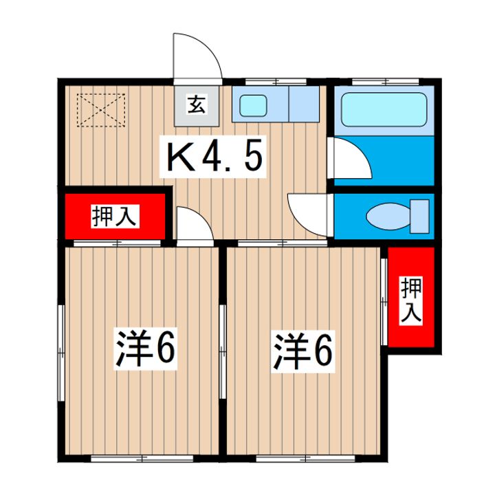 Ysフラッツ A棟の間取り