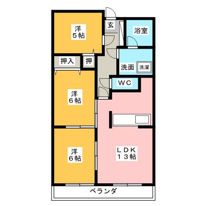 グリーンヒル金龍の間取り