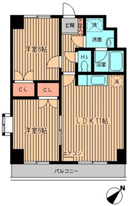サンプレイス早宮の間取り