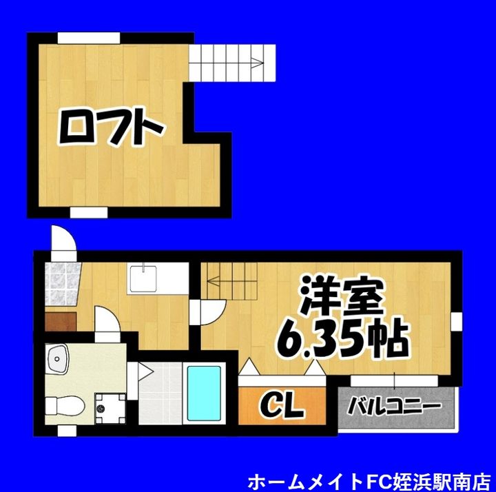パサージュ姪浜の間取り