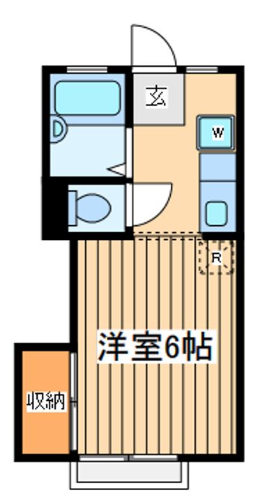 神奈川県横浜市鶴見区矢向4(アパート)の賃貸物件の間取り
