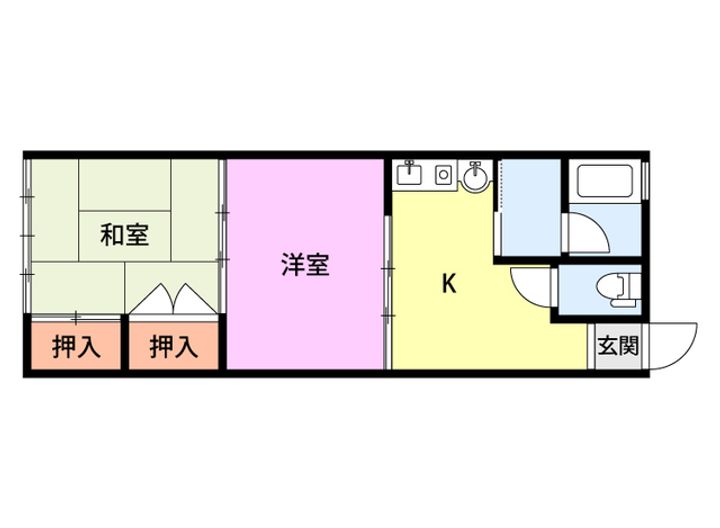タウンハイツKASUGANOの間取り