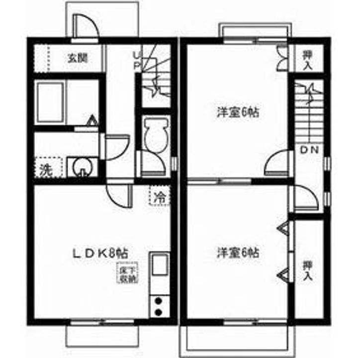 愛知県名古屋市名東区猪子石1(一戸建)の賃貸物件の間取り