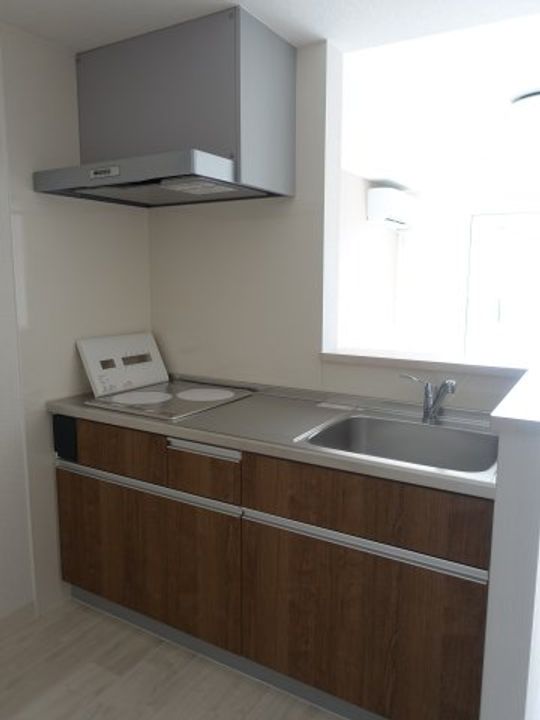 新潟県新潟市中央区幸町(アパート)の賃貸物件のキッチン