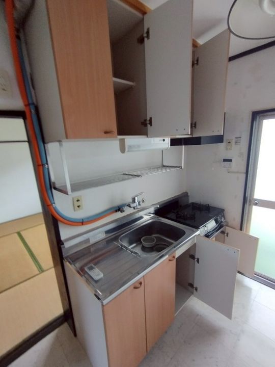 広島県江田島市江田島町鷲部2(マンション)の賃貸物件のキッチン