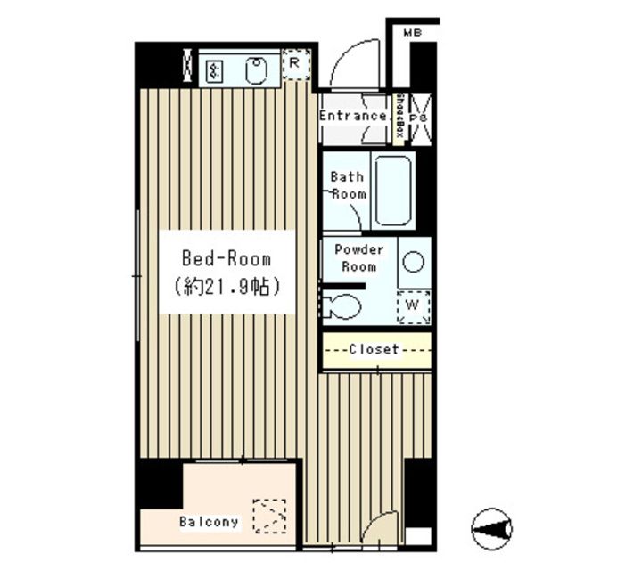 東京都港区西麻布3(マンション)の賃貸物件の間取り