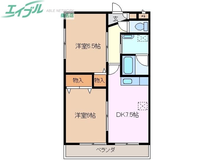 カロスクレーネの間取り