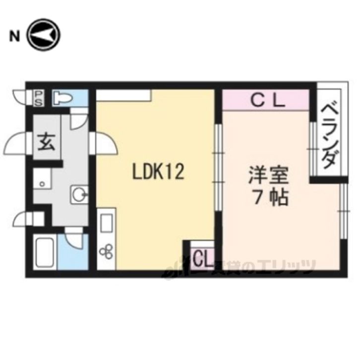 第31長栄コーポきぬもとの間取り