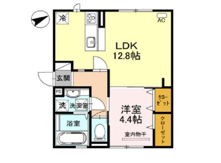 大阪府堺市堺区三宝町3(アパート)の賃貸物件の間取り