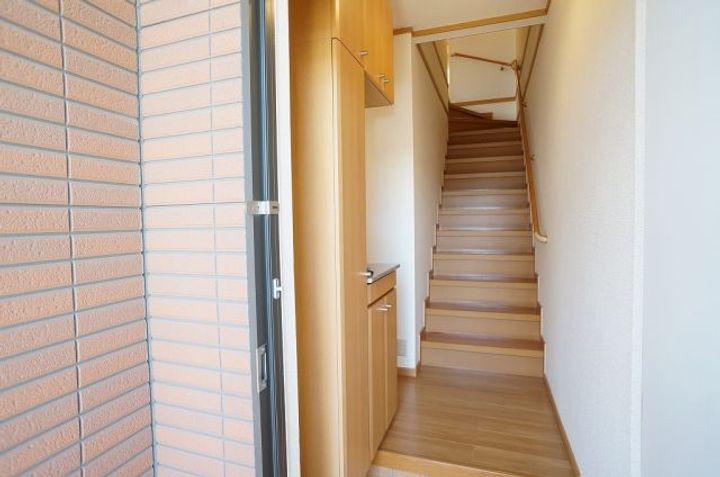 栃木県さくら市きぬの里4(アパート)の賃貸物件の玄関