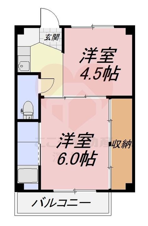 大阪府岸和田市春木旭町(マンション)の賃貸物件の間取り