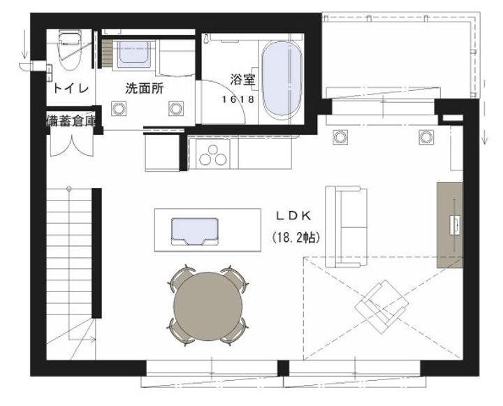 Hale Luana ハレルアナの間取り