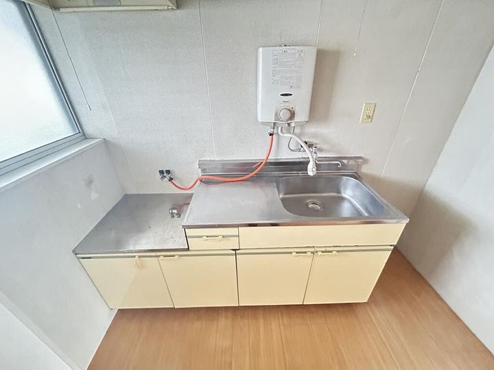 熊本県菊池市隈府(アパート)の賃貸物件のキッチン