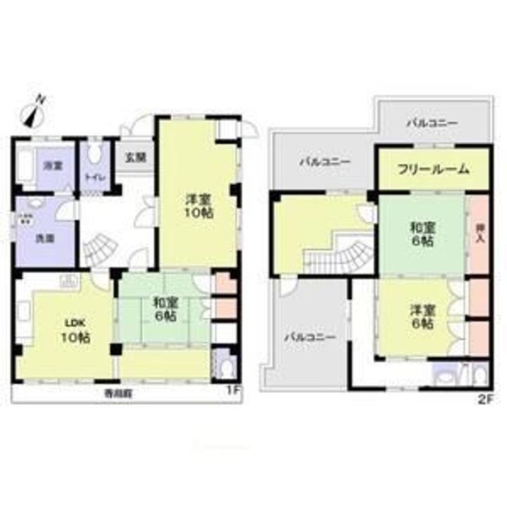 大阪府八尾市南本町2(一戸建)の賃貸物件の間取り