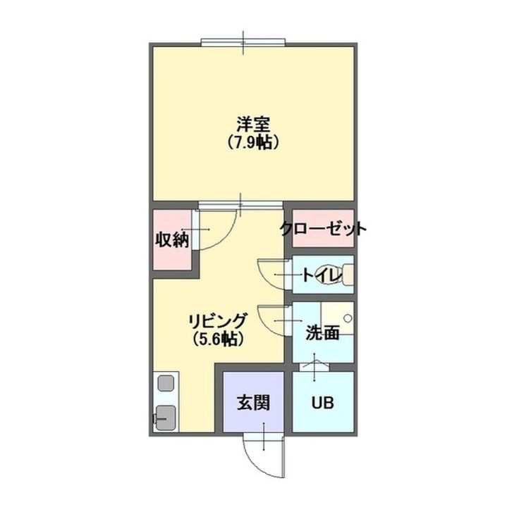 サンハイツ長田の間取り